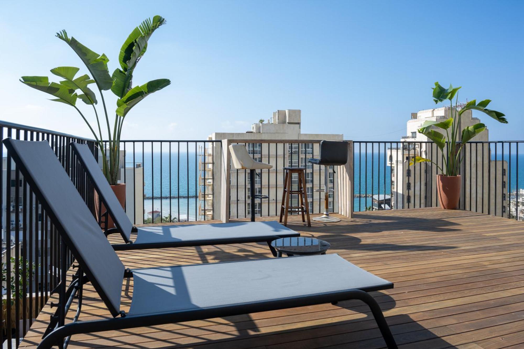 Roof Top 3 Floors Netanya Esterno foto